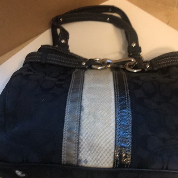Coach Handbags - Coach Bag Black/Grey
